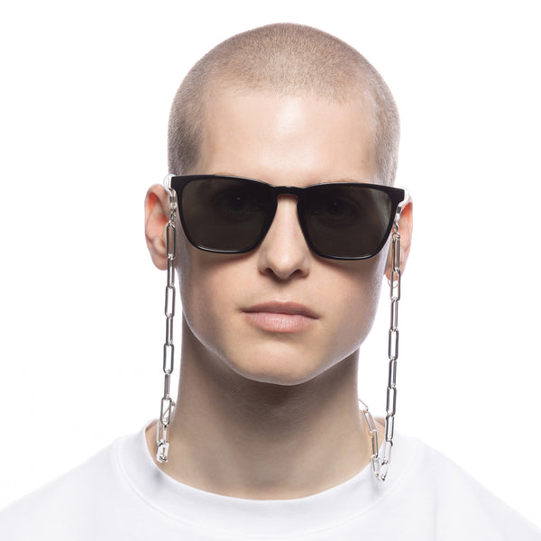 Le Specs Silver Bold Link Eyewear Chain