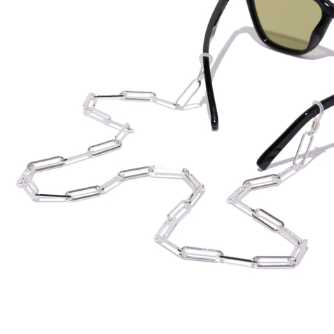 Le Specs Silver Bold Link Eyewear Chain