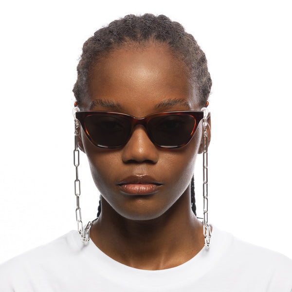 Le Specs Silver Bold Link Eyewear Chain