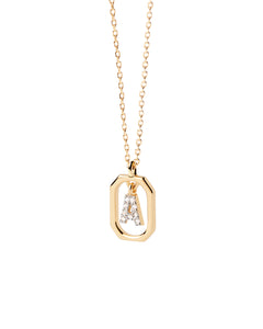 PDPAOLA Mini Letter A Necklace - 925 Sterling Silver / 18K Gold Plating