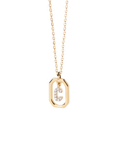 PDPAOLA Mini Letter C Necklace - 925 Sterling Silver / 18K Gold Plating