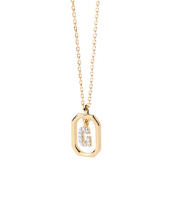 PDPAOLA Mini Letter G Necklace - 925 Sterling Silver / 18K Gold Plating