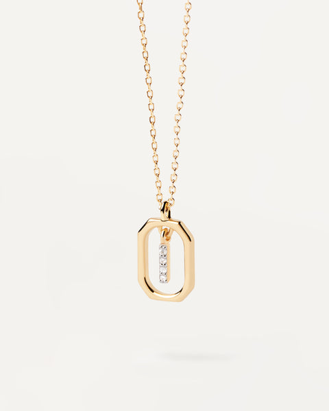 PDPAOLA Mini Letter I Necklace - 925 Sterling Silver / 18K Gold Plating