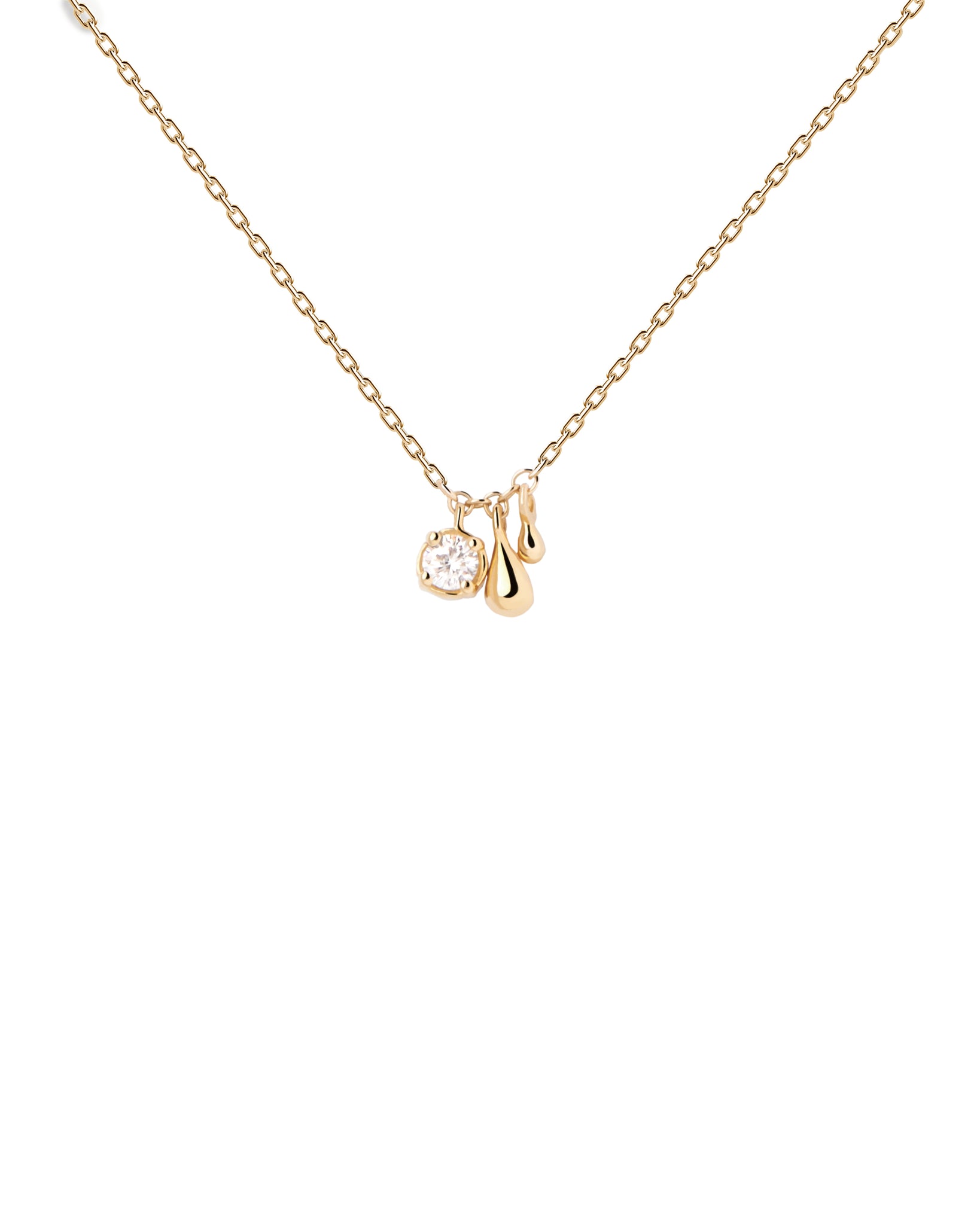 PDPAOLA Water Necklace - 925 Sterling Silver / 18K Gold Plating