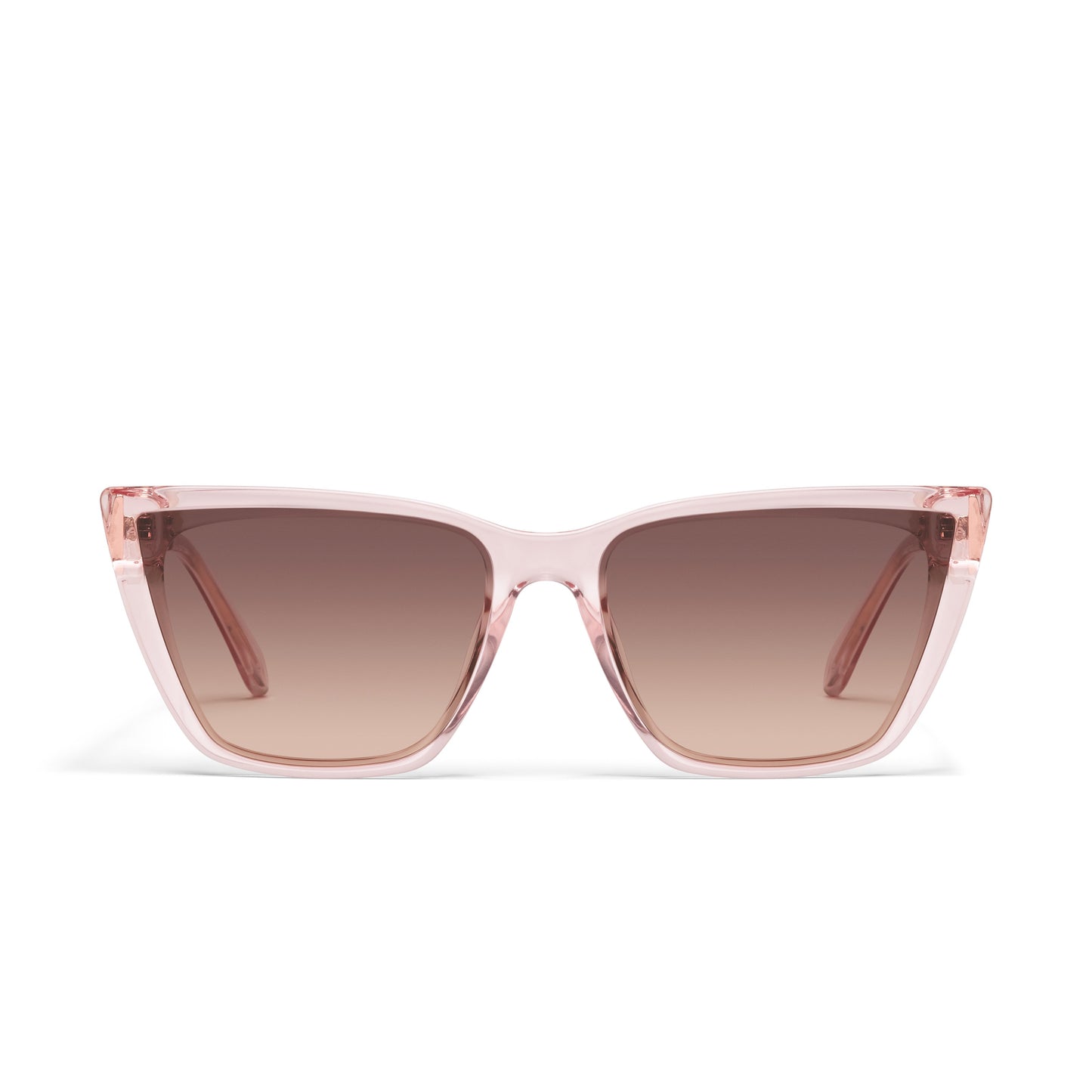 QUAY Call The Shots Adorned Sunglasses - Peony/Brown Fawn (Limited Edition)