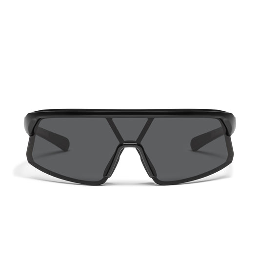 QUAY Clock It Sunglasses - Black/Black Polarized