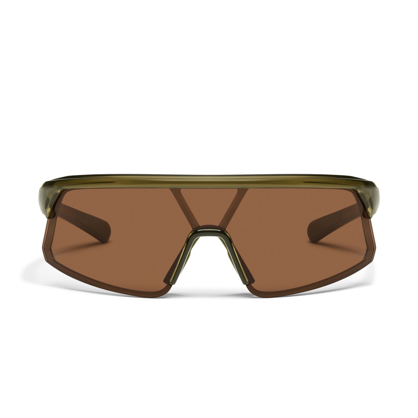QUAY Clock It Sunglasses - Olive/Brown