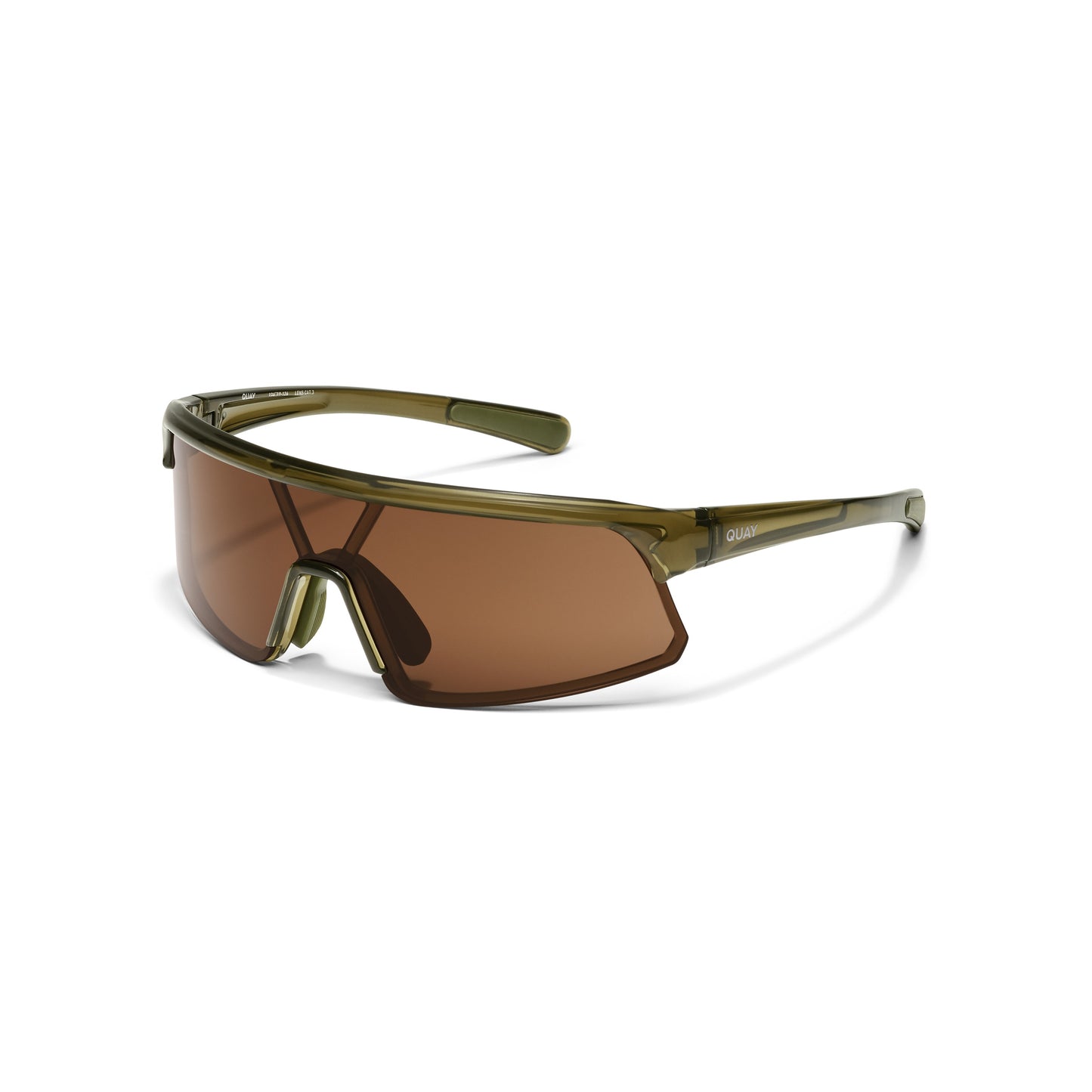 QUAY Clock It Sunglasses - Olive/Brown