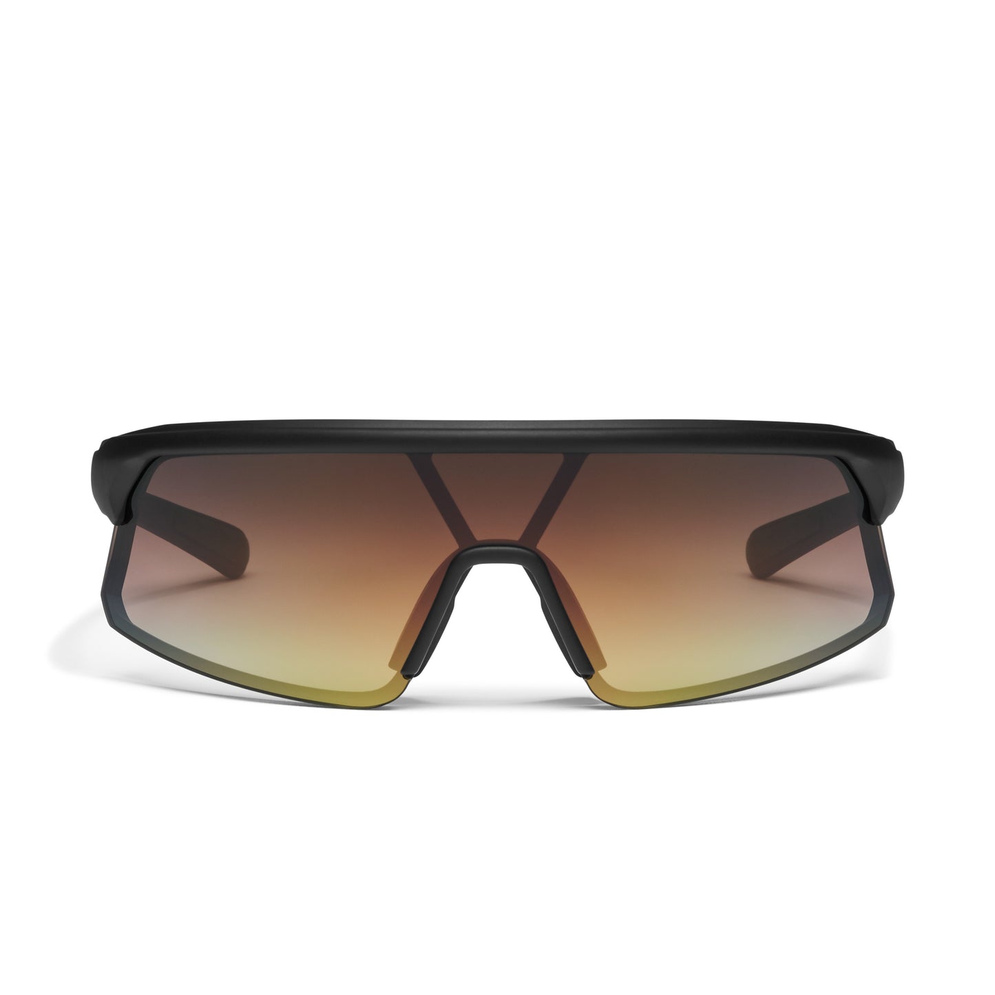 QUAY Clock It Sunglasses - Matte Black/Bronze Glow