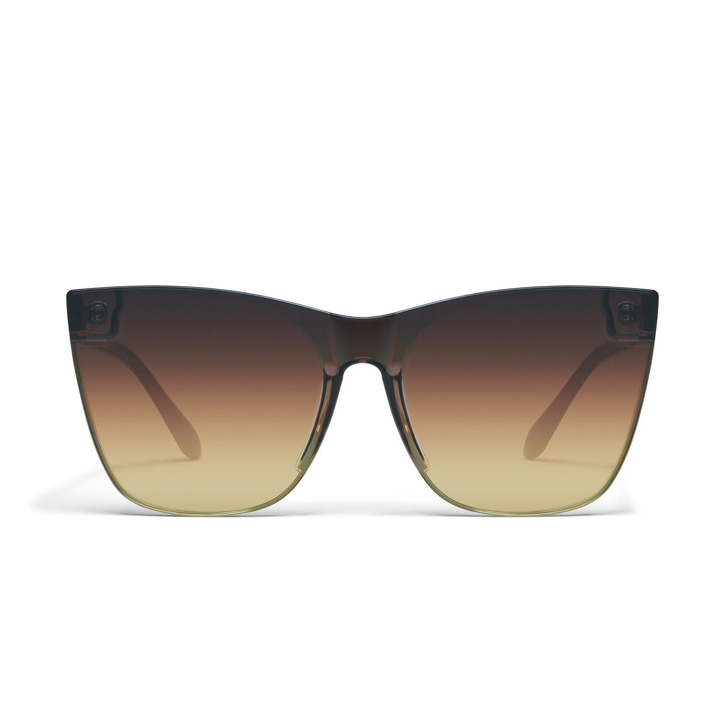 QUAY Come Thru Sunglasses - Dark Brown/Bronze Glow