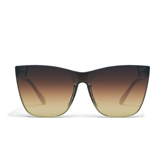 QUAY Come Thru Sunglasses - Dark Brown/Bronze Glow
