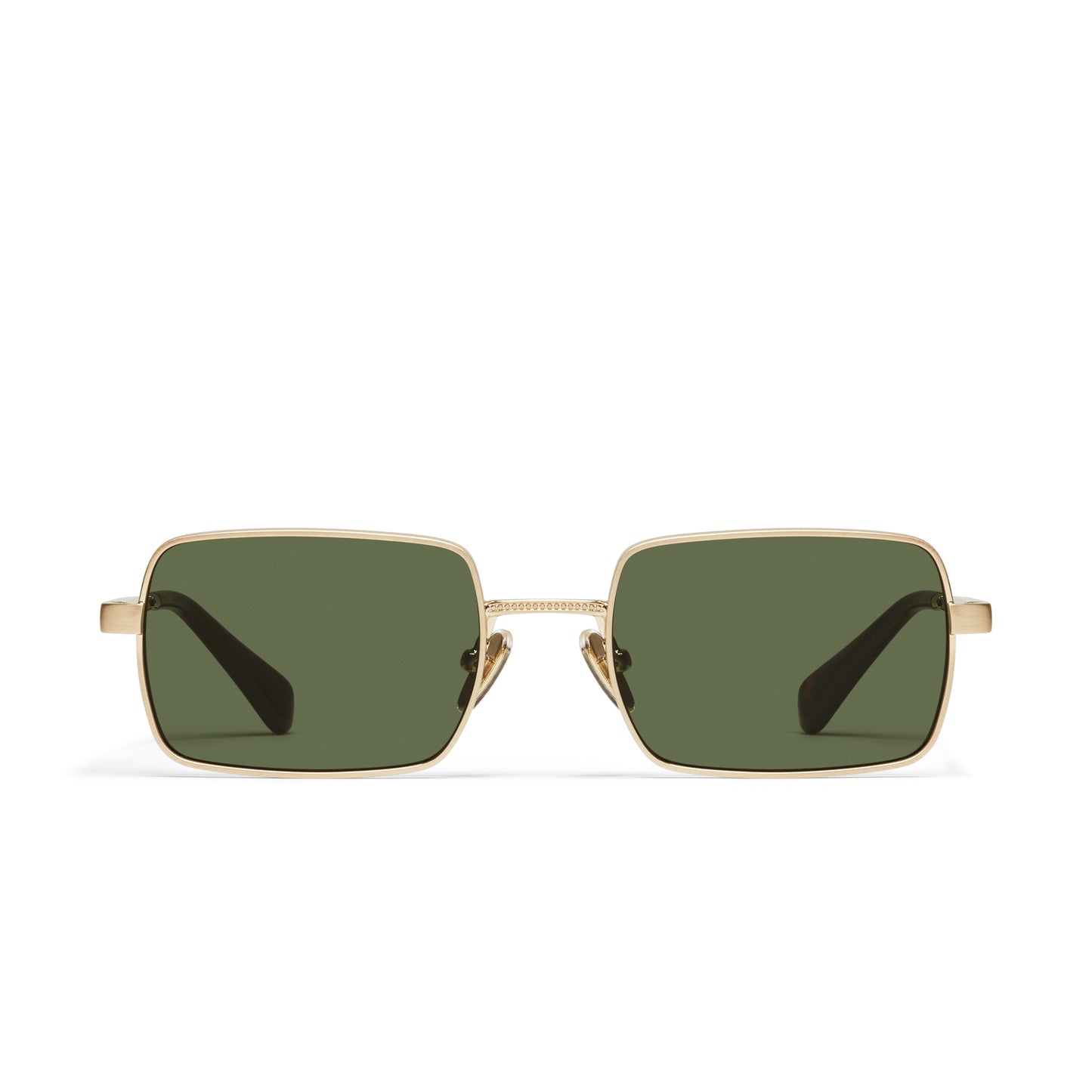 QUAY DND Sunglasses - Brushed Gold/Green
