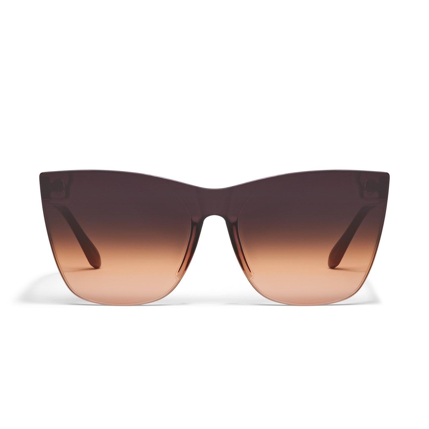 QUAY Come Thru Sunglasses - Dahlia/Dark Brown Honey