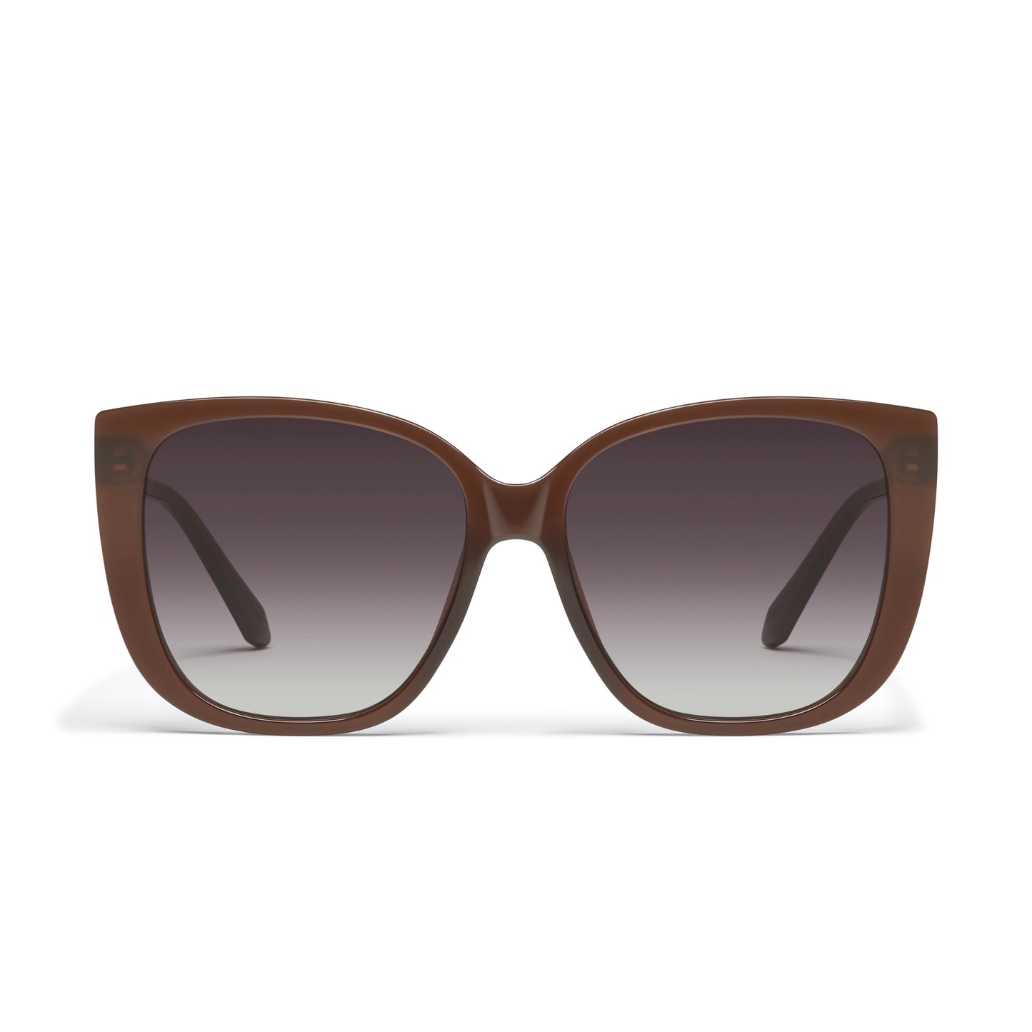 QUAY Ever After Sunglasses - Dark Brown/Dark Brown