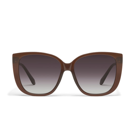 QUAY Ever After Sunglasses - Dark Brown/Dark Brown