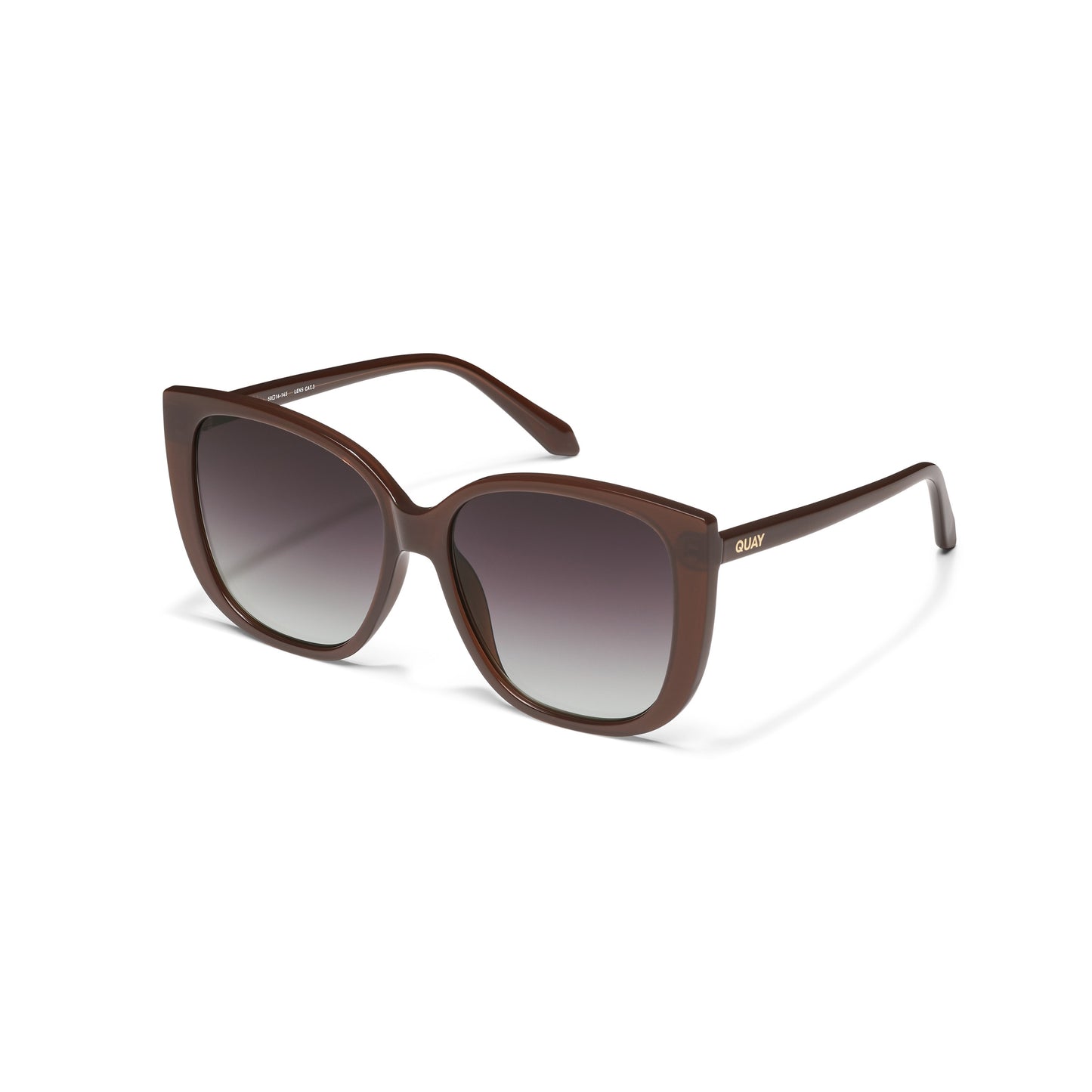 QUAY Ever After Sunglasses - Dark Brown/Dark Brown