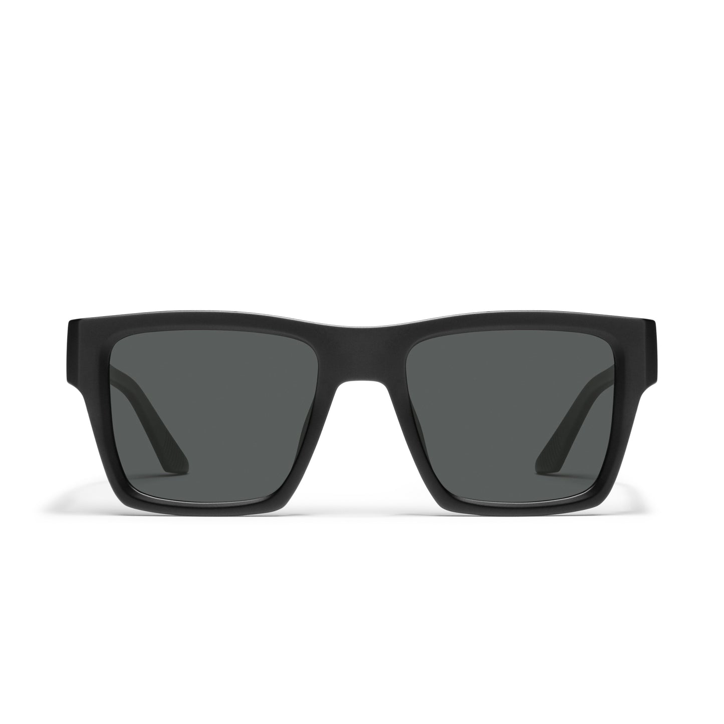 QUAY Fast Lane Sunglasses - Matte Black/Smoke Polarized