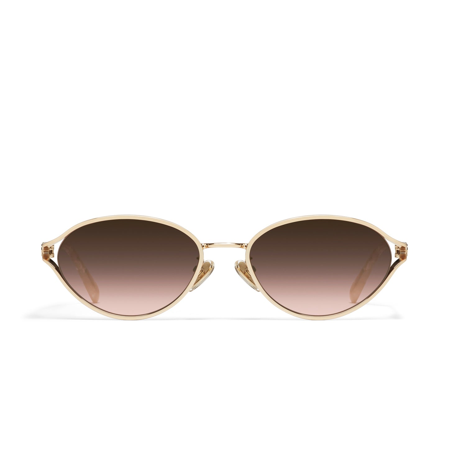 QUAY Formal Affair Adorned Sunglasses - Gold/Brown Rose (Limited Edition)