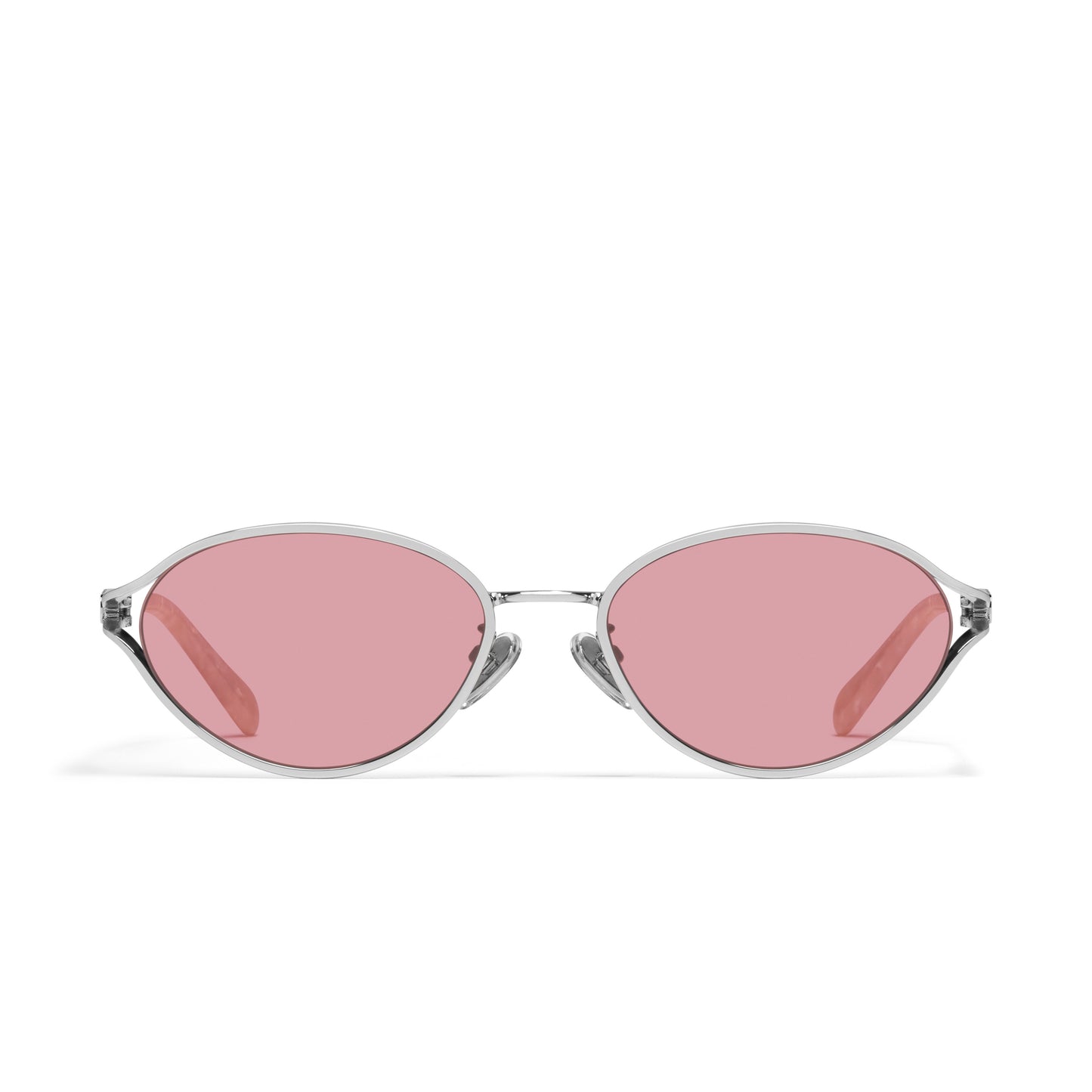QUAY Formal Affair Adorned Sunglasses - Silver/Peony (Limited Edition)