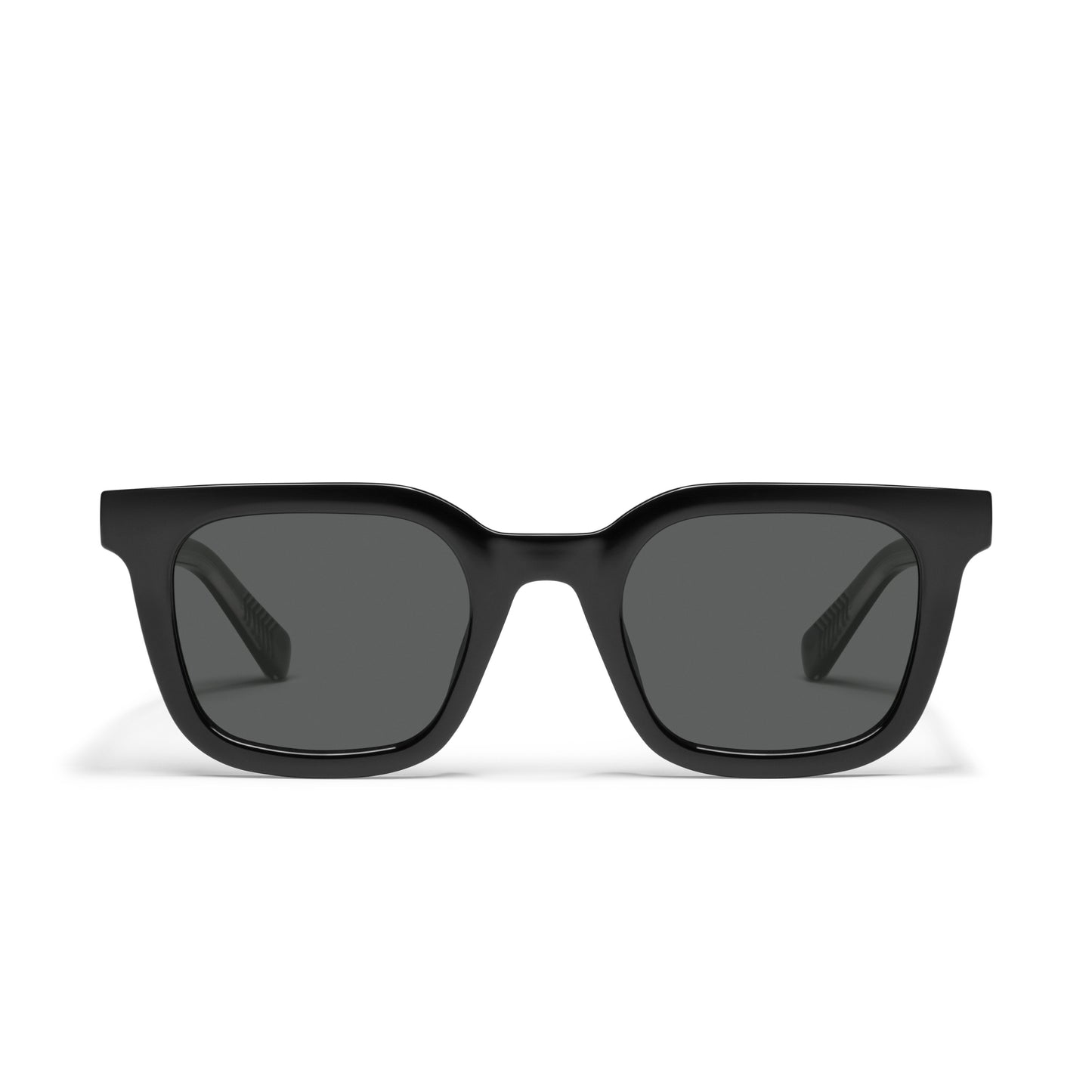 QUAY Game Over Sunglasses - Black/Smoke Polarized