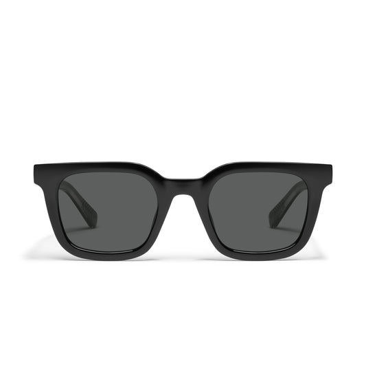 QUAY Game Over Sunglasses - Black/Smoke Polarized