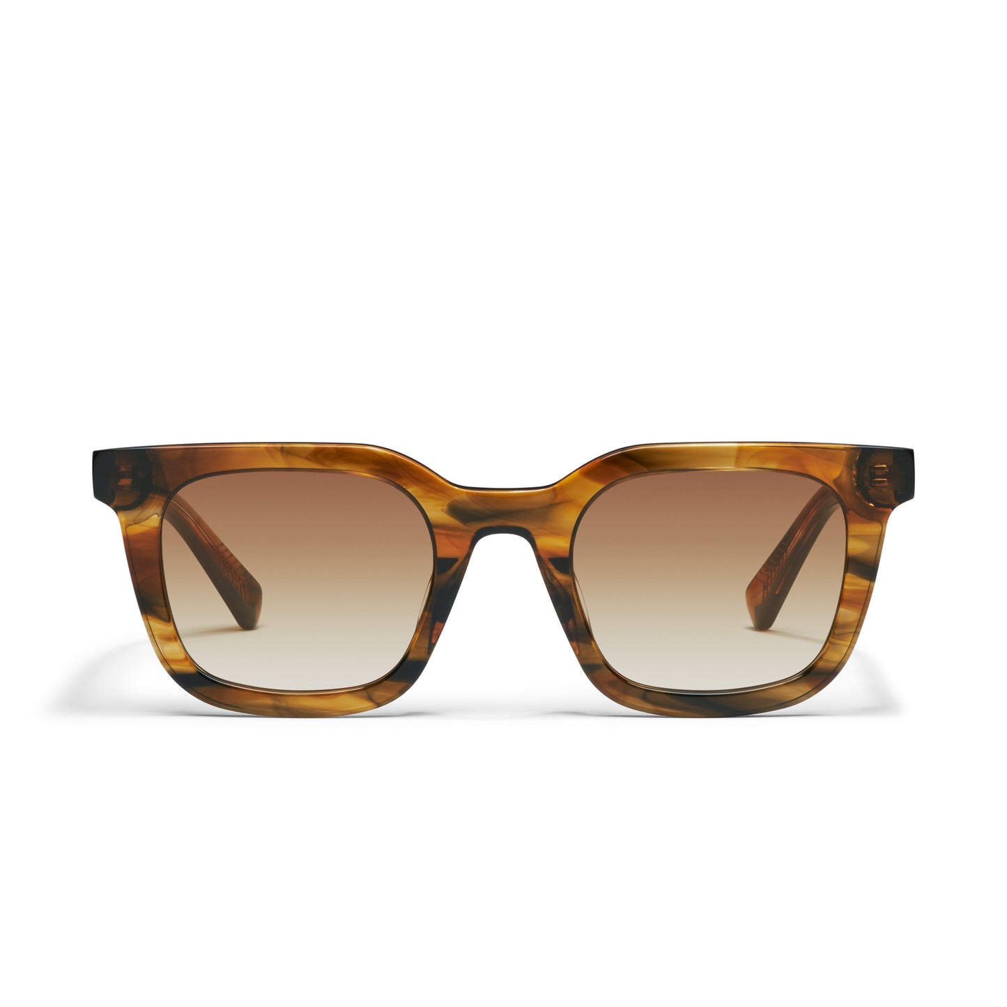 QUAY Game Over Sunglasses - Coffee Swirl/Sepia