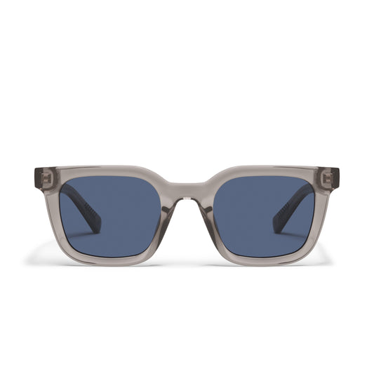 QUAY Game Over Sunglasses - Grey/Navy Polarized