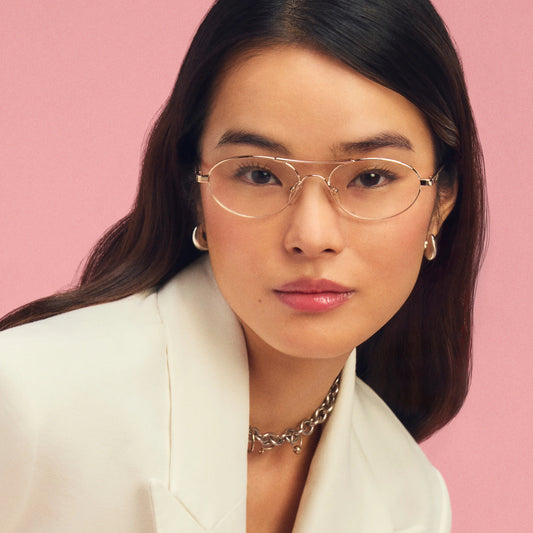 QUAY Gone Viral Optical Eyeglasses - Gold (Exclusively In-Store)