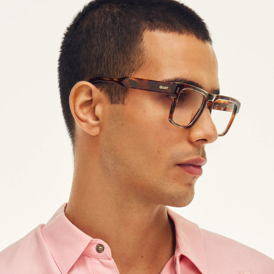 QUAY Headline Optical Eyeglasses - Amber Tort (Exclusively In-Store)