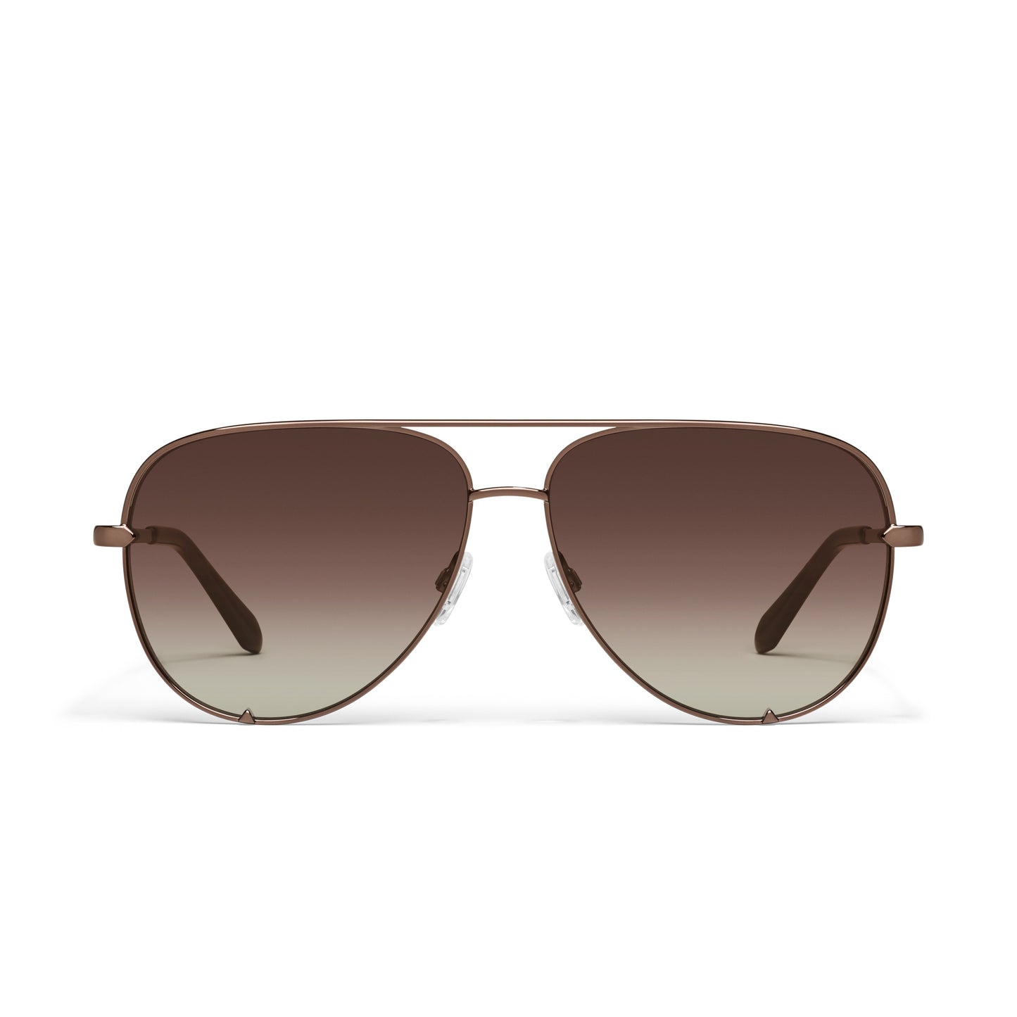 QUAY High Key Extra Large Sunglasses - Chocolate/Dark Brown