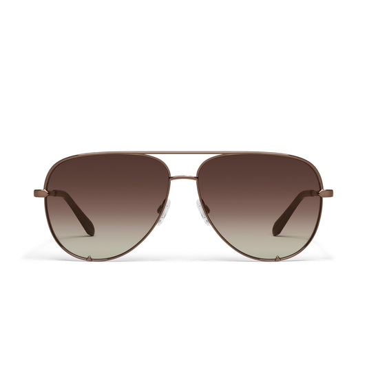 QUAY High Key Extra Large Sunglasses - Chocolate/Dark Brown