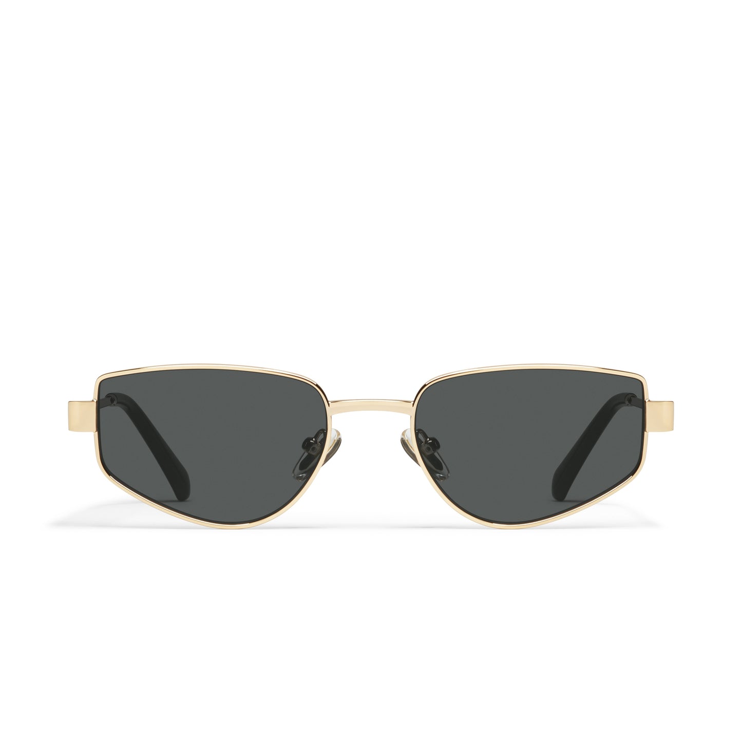 QUAY Hit Single Sunglasses - Gold/Smoke