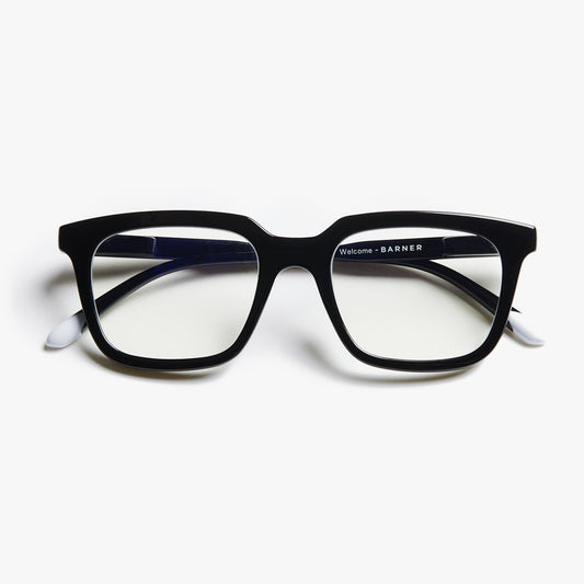 BARNER Holly - Glossy Black Noir Blue Light Reading Glasses