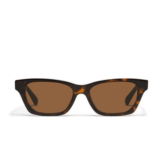 QUAY In The City Sunglasses - Dark Tort/Brown