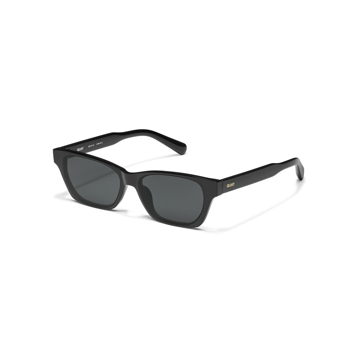 QUAY In The City Sunglasses - Black/Black Polarized