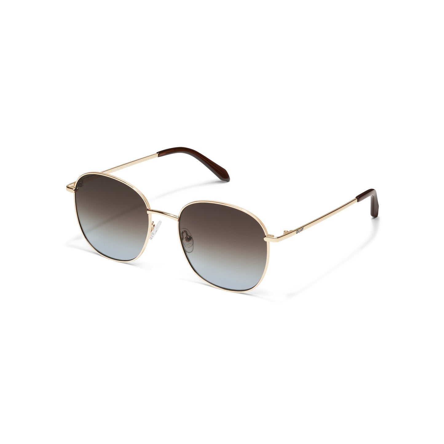QUAY Jezabell Sunglasses - Gold/Chocolate Blue