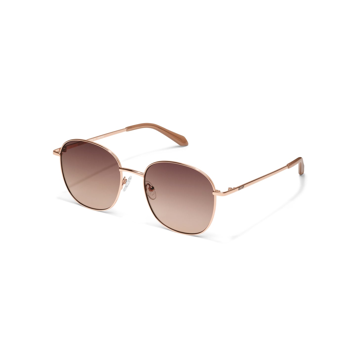 QUAY Jezabell Sunglasses - Rose Gold/Brown Fawn
