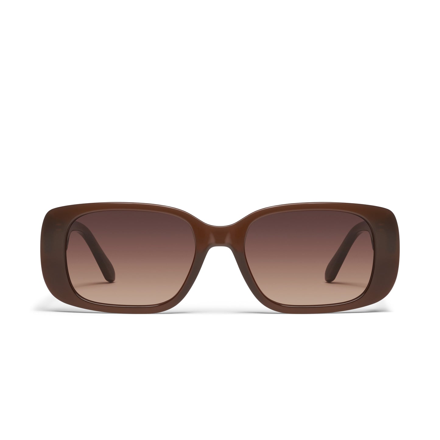 QUAY Karma Sunglasses - Dark Brown/Dark Fawn