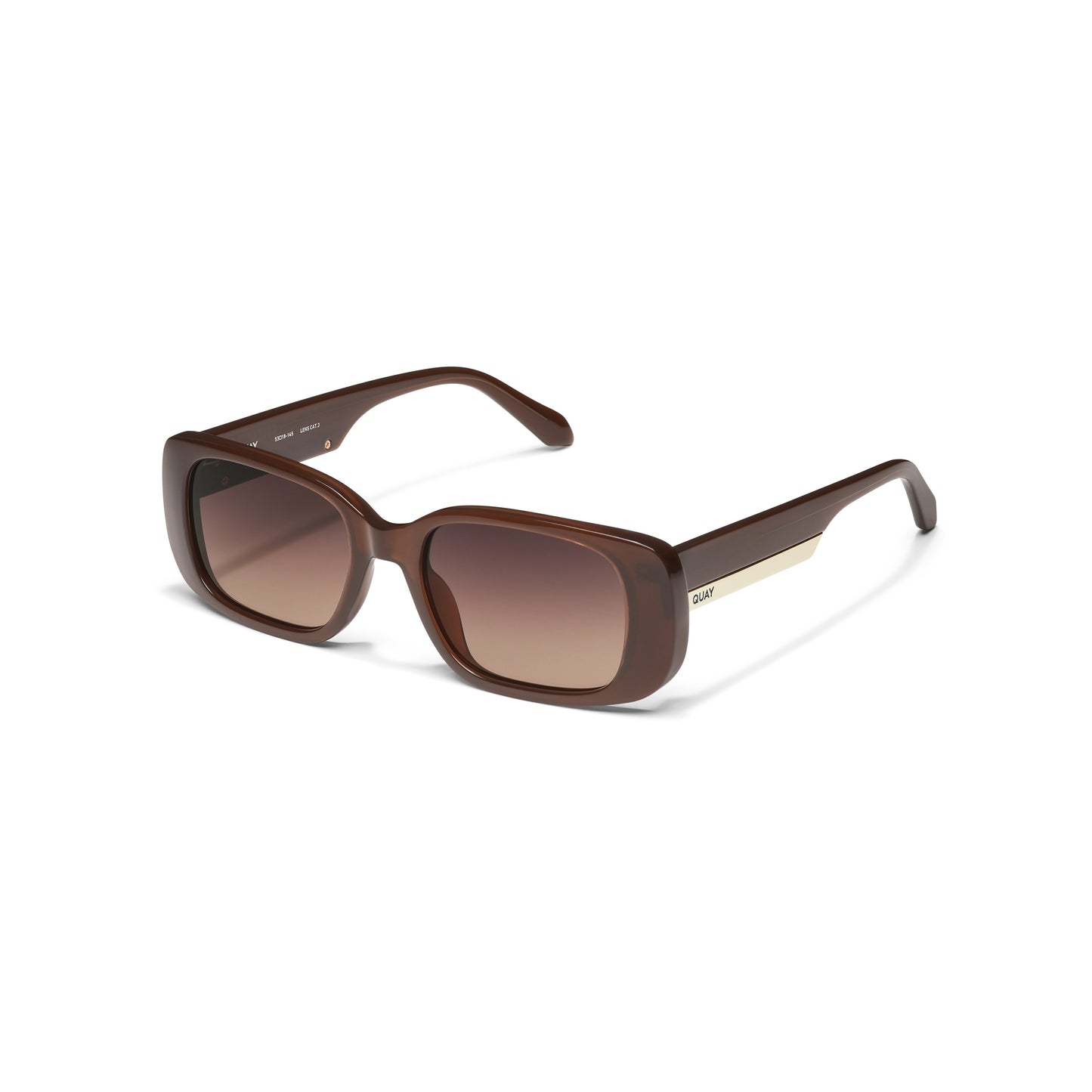 QUAY Karma Sunglasses - Dark Brown/Dark Fawn