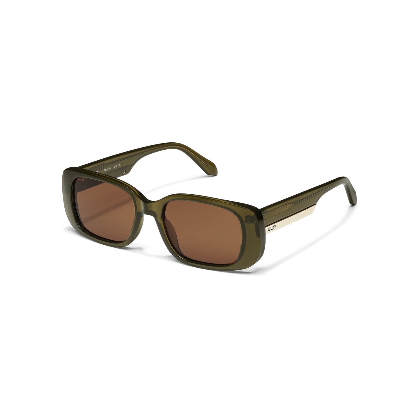 QUAY Karma Sunglasses - Olive/Brown