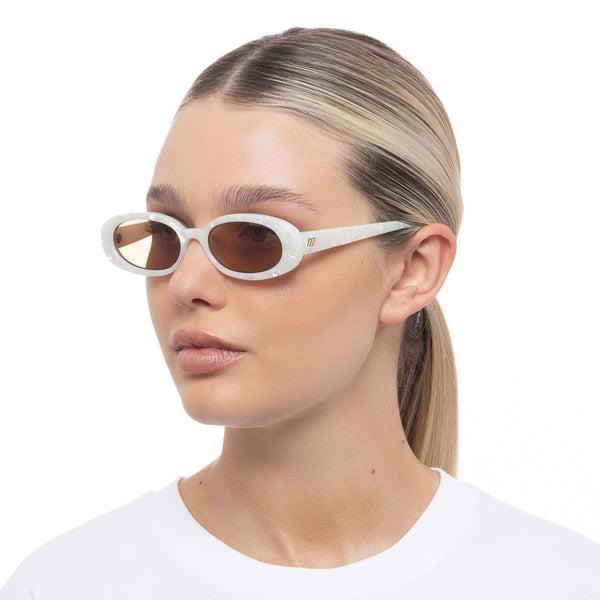 Le Specs Outta Love | White Marble