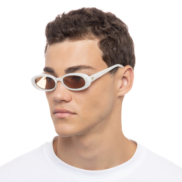 Le Specs Outta Love | White Marble