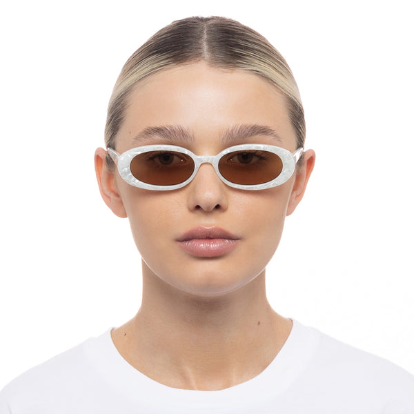 Le Specs Outta Love | White Marble