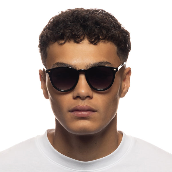 Le Specs Fire Starter | Black Cool Smoke Grad