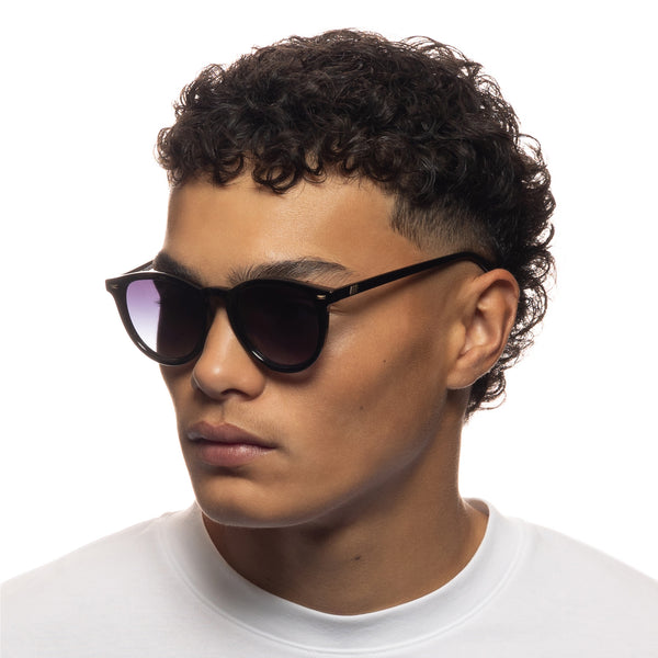 Le Specs Fire Starter | Black Cool Smoke Grad