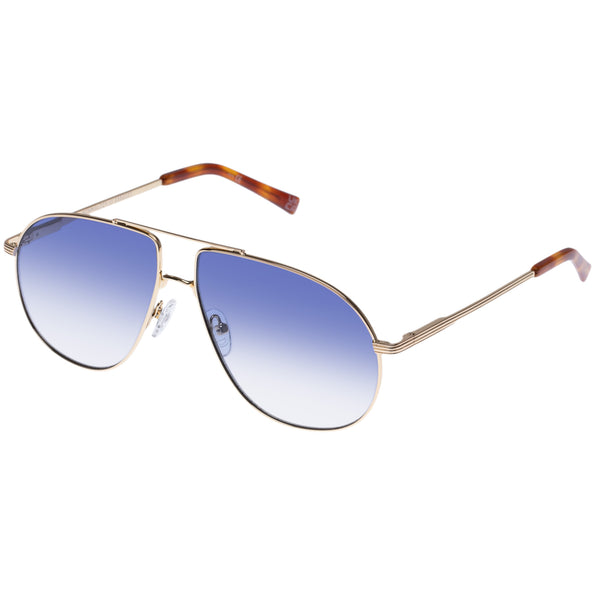 Le Specs Schmaltzy | Bright Gold Blue Grad Tint