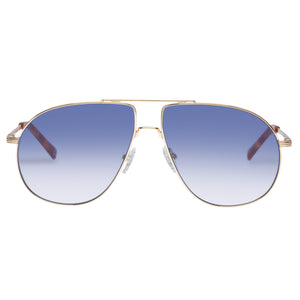 Le Specs Schmaltzy | Bright Gold Blue Grad Tint