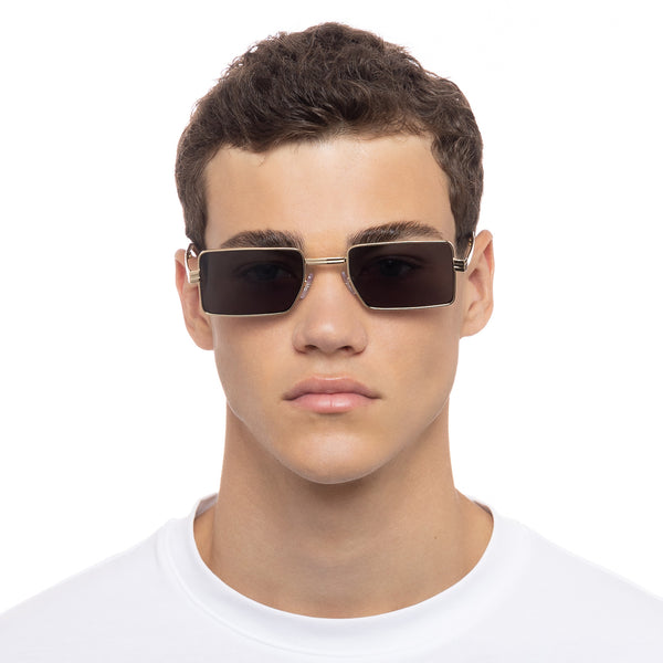 Le Specs Fold 02 | Bright Gold Smoke (Foldable Sunglasses)