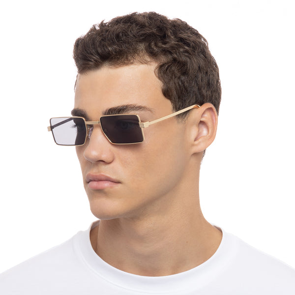 Le Specs Fold 02 | Bright Gold Smoke (Foldable Sunglasses)