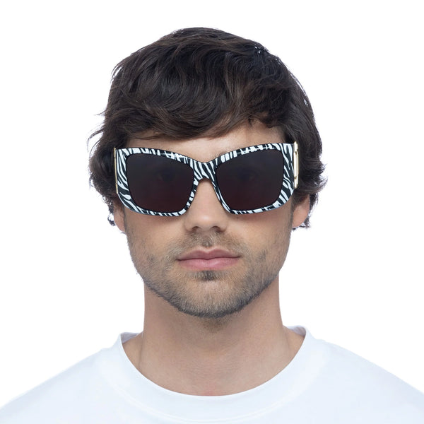 Le Specs Primal Instinct Ltd Edt | White Tiger Sunglasses